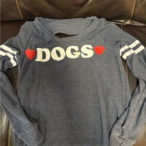 Chaser Heather Navy Logo Pullover